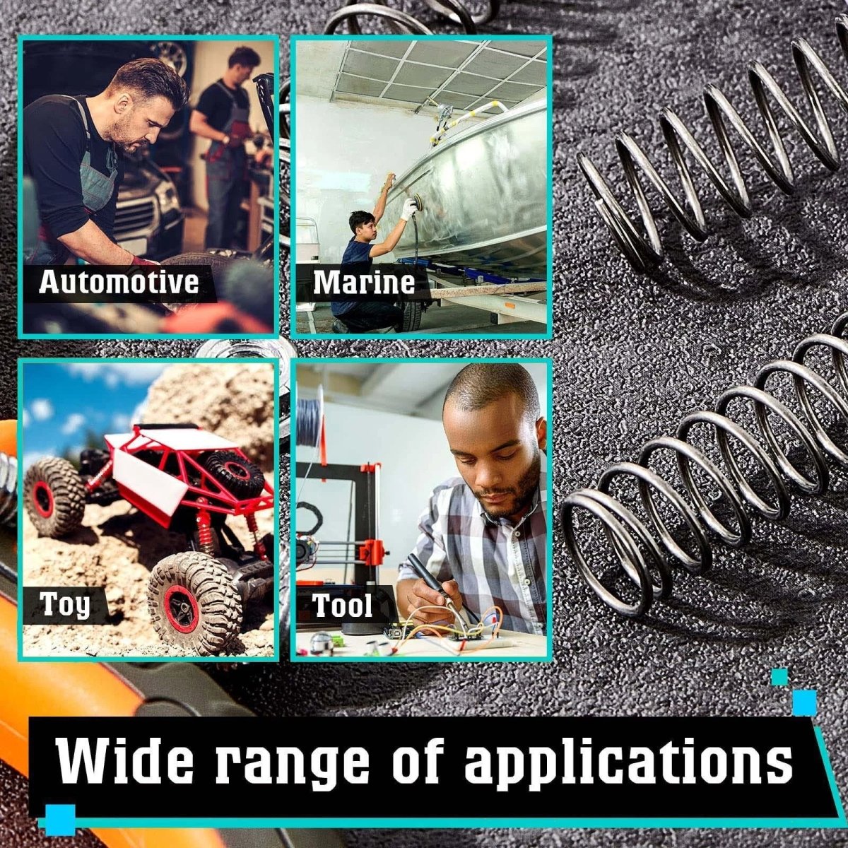 Compression Spring Various Size 10 - 20mm Diameter & 10 - 120mm Length Pressure Smal - HomeDIYer