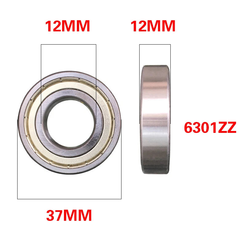 Deep Groove Ball Bearings 6300 ZZ - 6320 ZZ Bearing Steel I.D 10mm 12mm - 100mm
