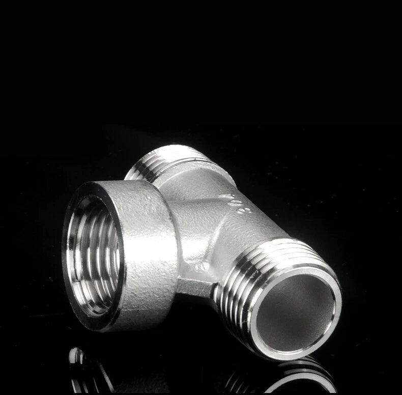 Stainless Steel BSP Tee Fittings 1/2" & 3/4" Male Female Reducer Connector