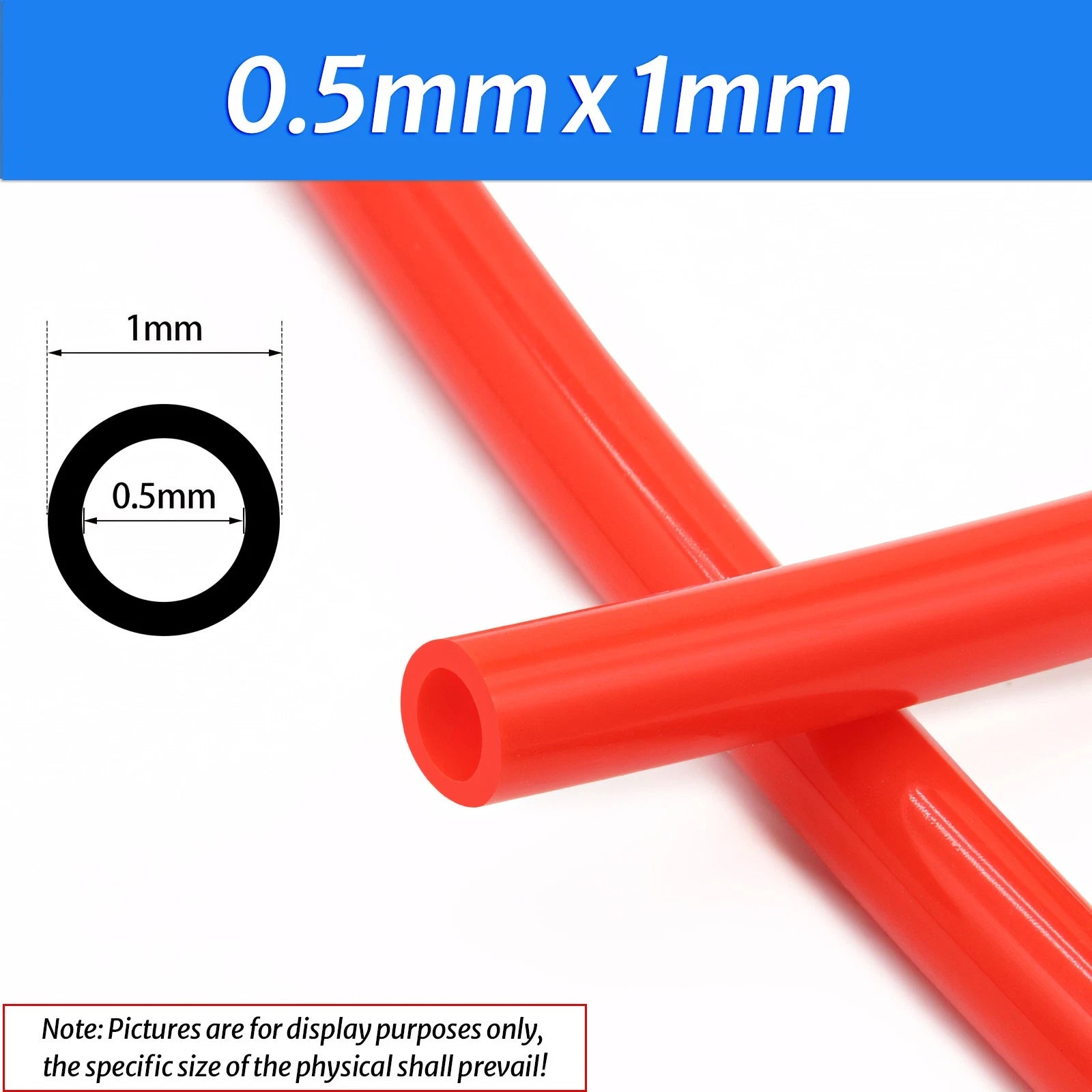 Food Grade Red Silicone Rubber Tube Hose Pipe | ID 0.5mm–25mm
