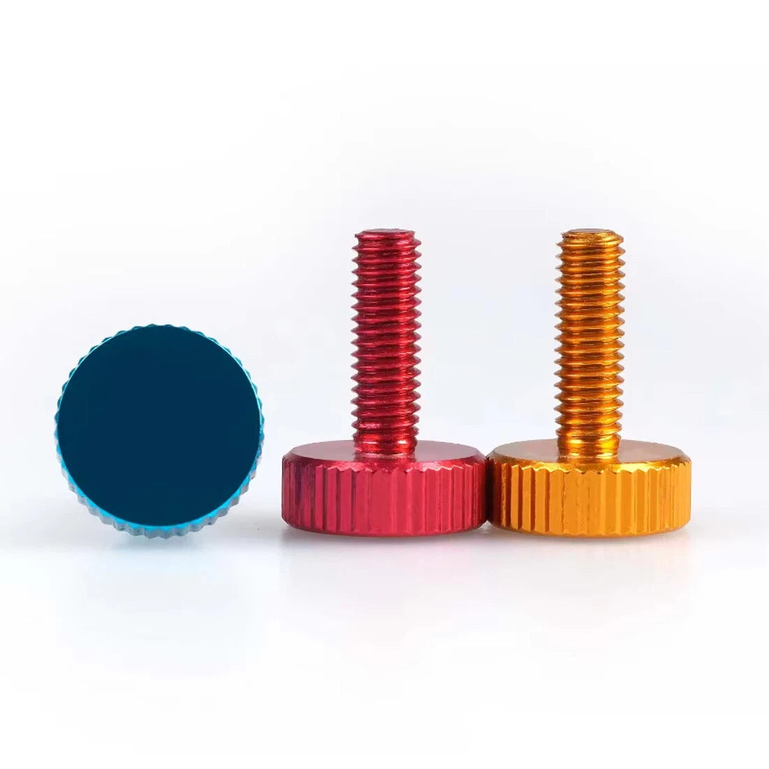 Knurled Thumb Screws Aluminum Alloy — M2 M2.5 M4 M5 M6 Flat Head Hand Grip Knob Bolts
