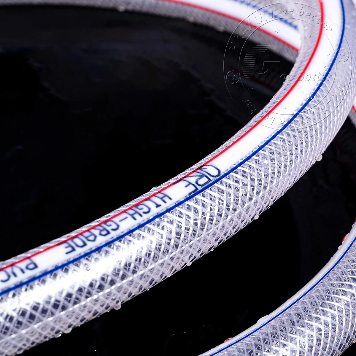 PVC Flexible Braided Tubing — Fish Pond, Hydroponics & Garden Water Hose