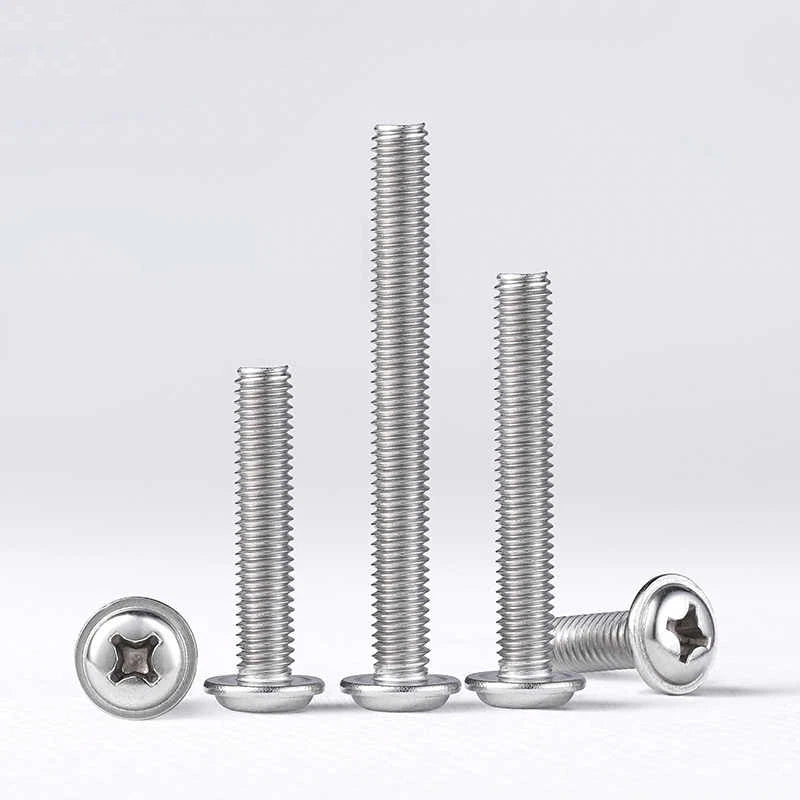 Phillips Flanged Pan Head Machine Screws 316 Stainless Steel M3 M4 M5 M6 - HomeDIYer