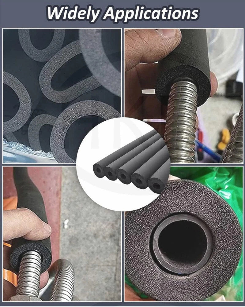 Fitness Equipment Handle Bar Thermal Insulation NBR Rubber Pipe Sponge Foam Tube