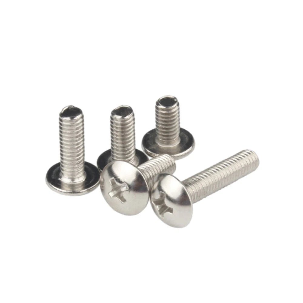 Phillips Button Head Machine Screws — Steel M2 M2.5 M3 M4 M5 M6 - HomeDIYer