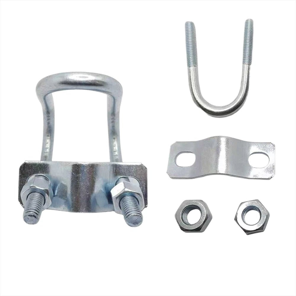U - Bolt Pipe Clamp — Double & Single U - Shape Saddle Clamp for Greenhouse & Awning Frames - HomeDIYer
