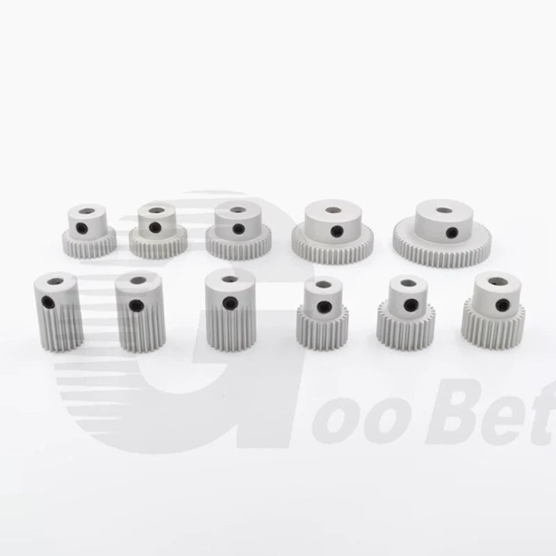 Module 0.5/1/1.5 Precision Spur Gear Aluminium 12-60 Tooth Motor Pinion with Hub
