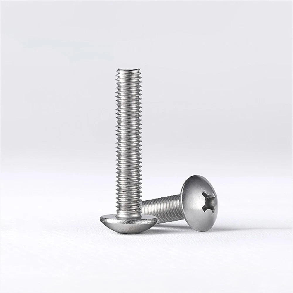 M4-M8 Phillips Truss Head Machine Screw Large Flat Head Screws Stainless Steel