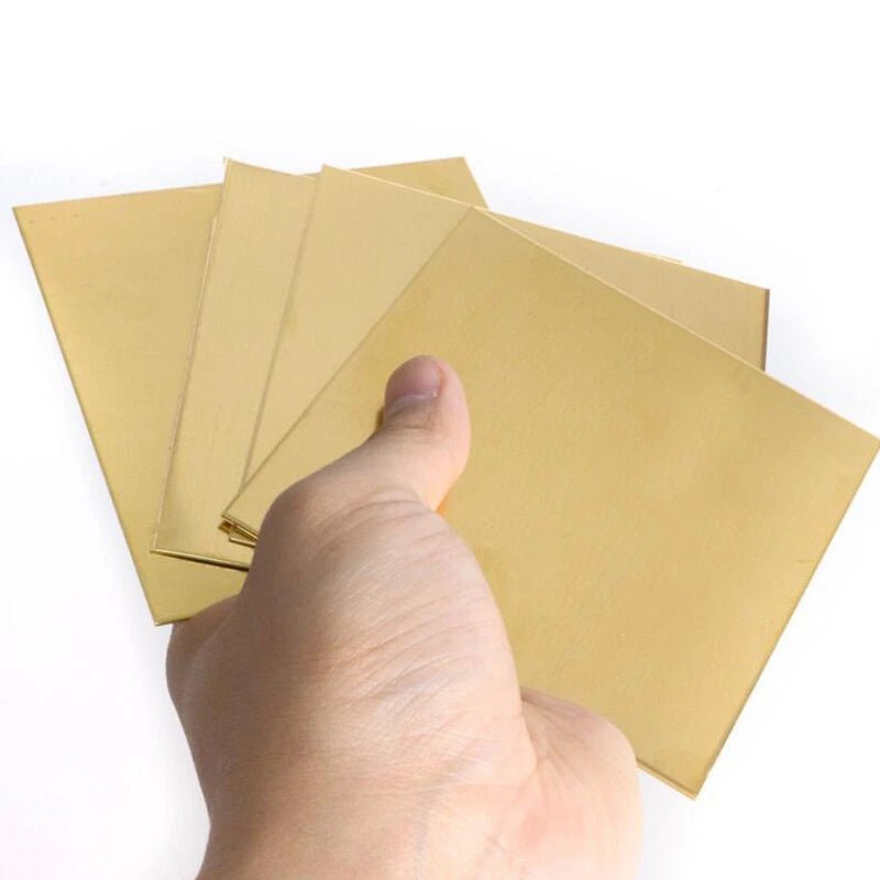 Brass Sheet/Plate Model Making 0.8mm 1mm 1.2mm 1.5mm 2mm 2.5mm 3mm 4mm Thickness - HomeDIYer