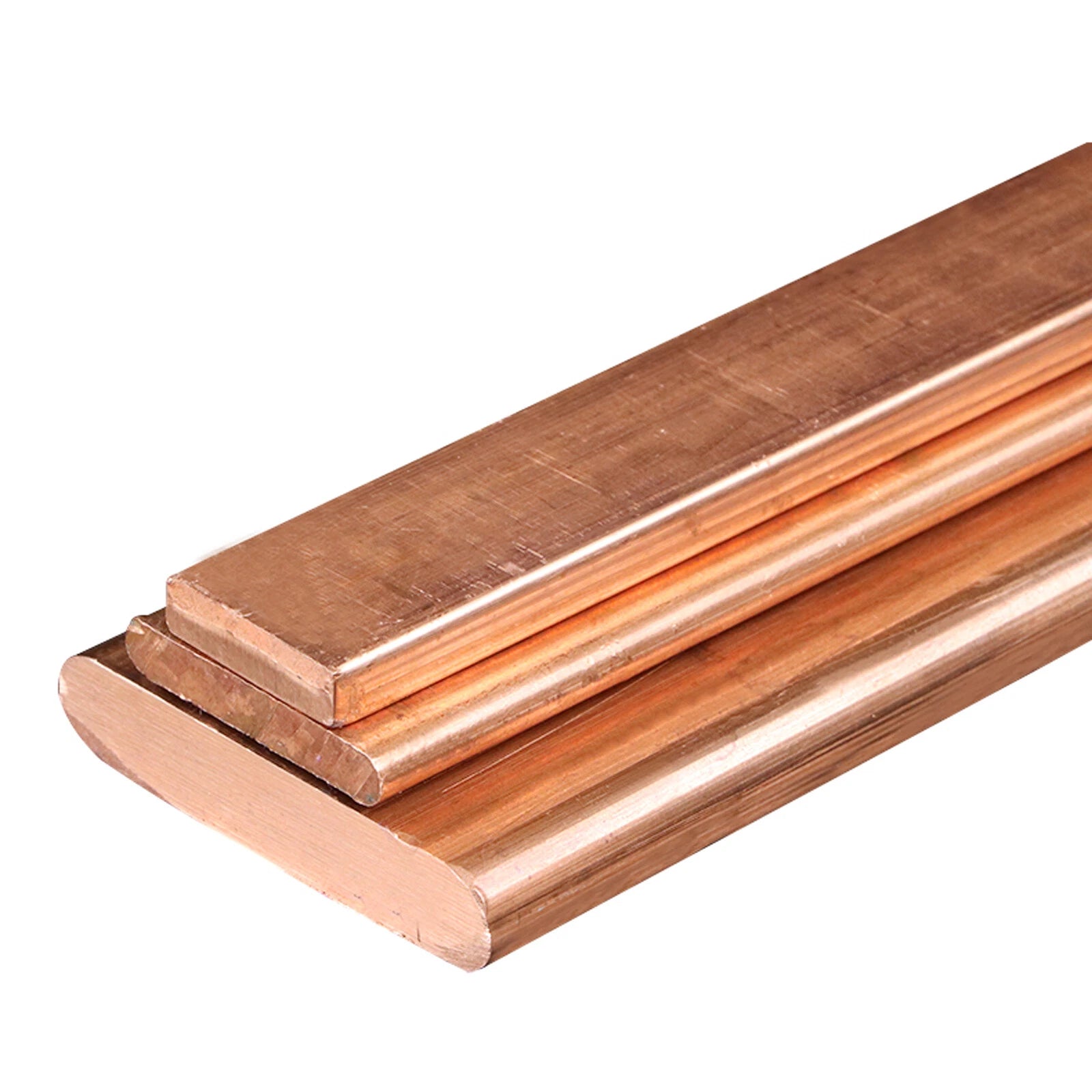 Copper Flat Bar Thick 1-60mm T2 99.9% Pure Cu Solid Metal Plate Widths 5mm-150mm