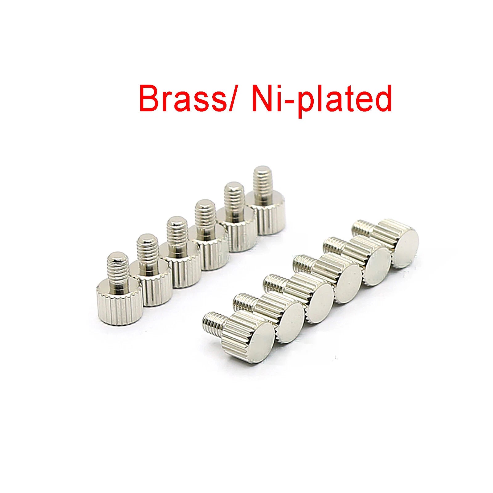 Brass Knurled Thumb Screws M3×4.5mm — Flat Head Hand-Tighten Bolts for Slingshot Sight & Grip Knobs
