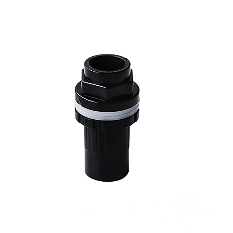 PVC 20~50mm Fittings Adhesive Pipe Fitting Tank Connector Bulkhead For Aquariums