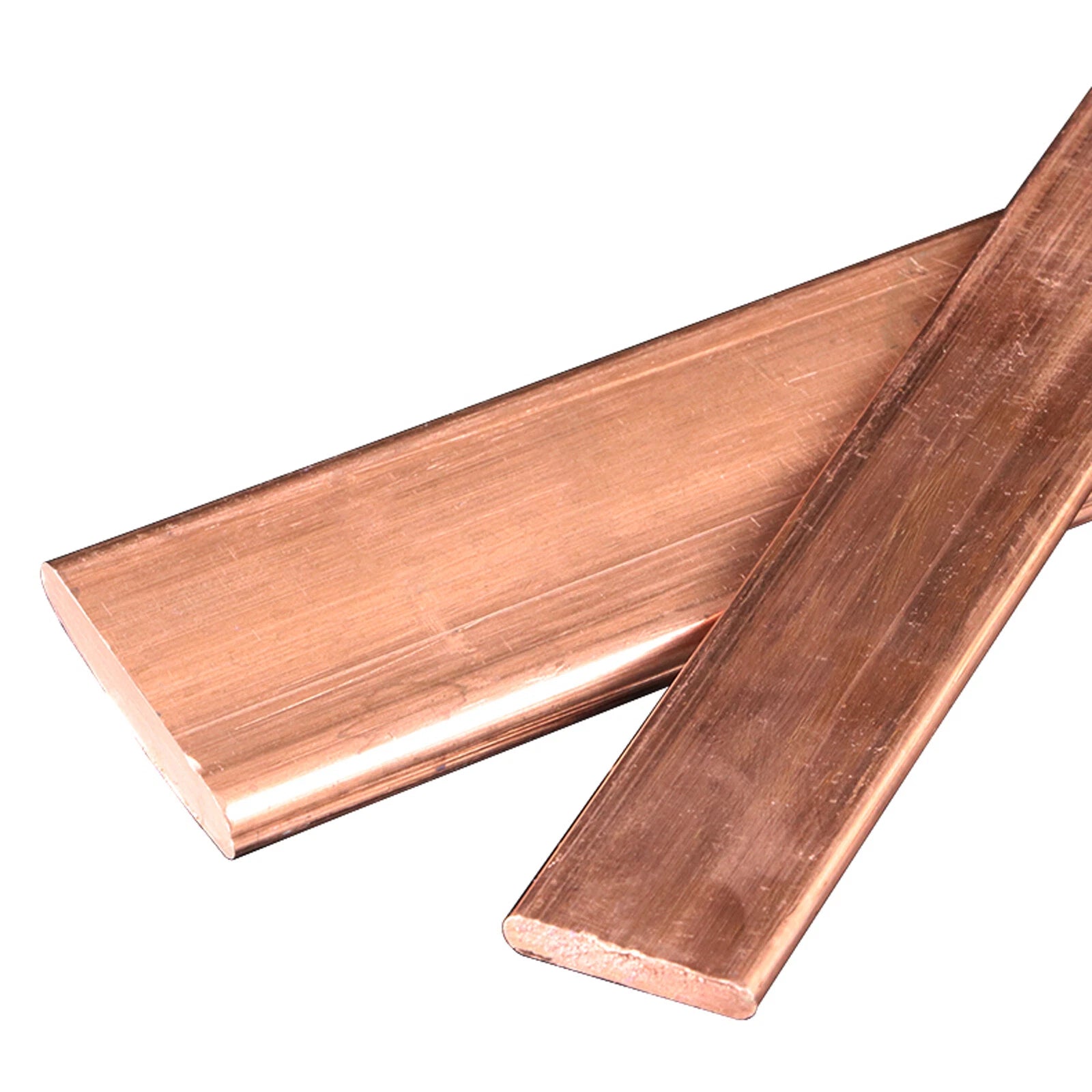 Copper Flat Bar Thick 1-50mm T2 99.9% Pure Cu Solid Metal Plate Length 1 Meter