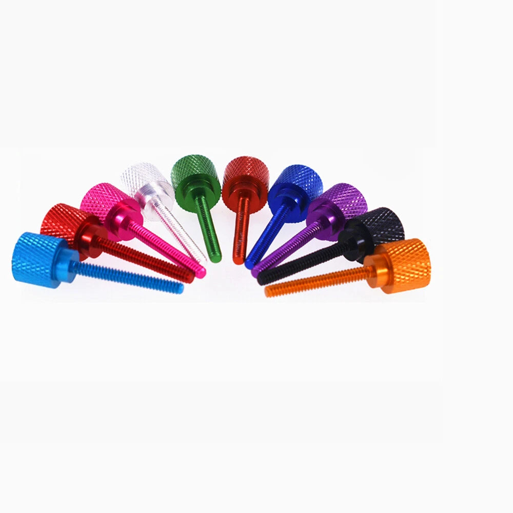 M3 M4 6#-32UNC Anodised Aluminium Knurled Thumb Screws Thumbscrew Bolts Ordinary