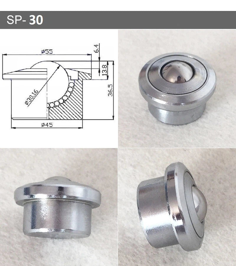 SP-8 SP-12 SP-15 SP-22 SP-25 SP-30 Ball Transfer Bearing Unit Conveyor Roller