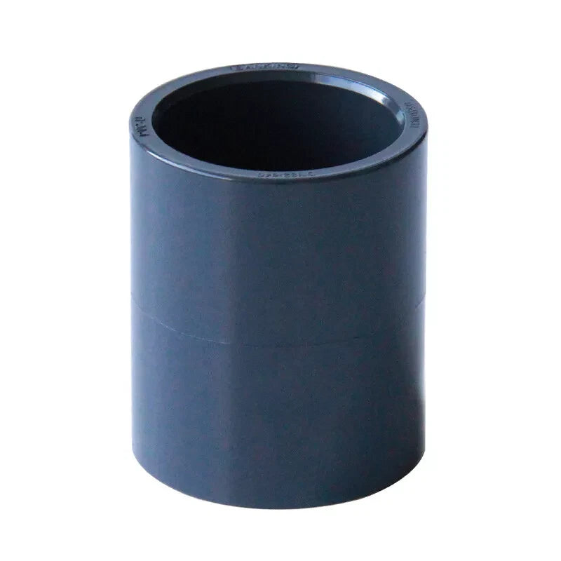 PVC Straight Pipe Coupling — Socket Slip Joint Fitting, ID 20mm–110mm