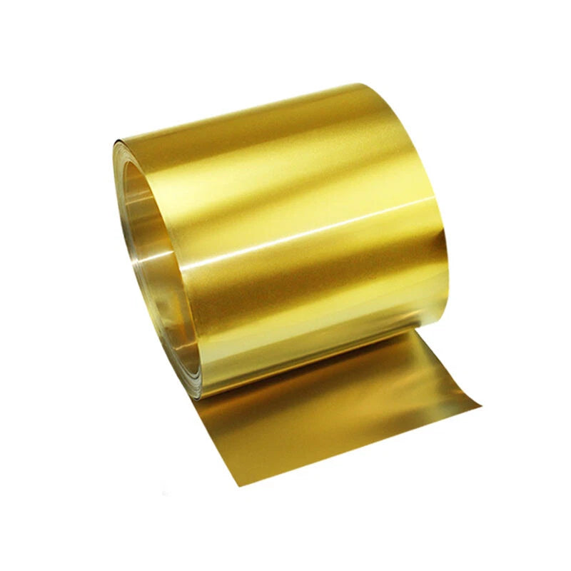 Brass Sheet Roll Thickness 0.1 To 0.8mm Brass Foil Roll Flexible Pure Brass