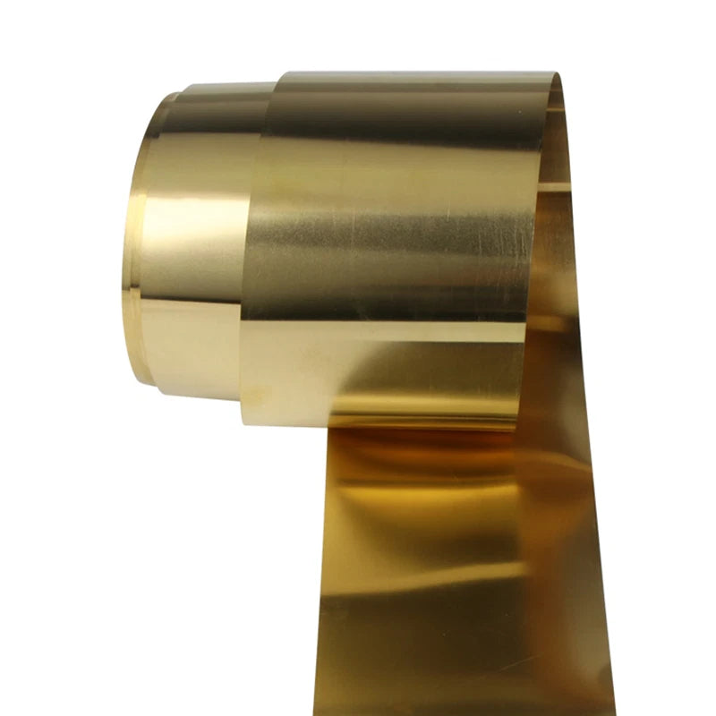 H59 Brass Sheet Foil Strip Roll 200*300mm/100*1000mm/48*5000mm Thick: 0.02-0.5mm