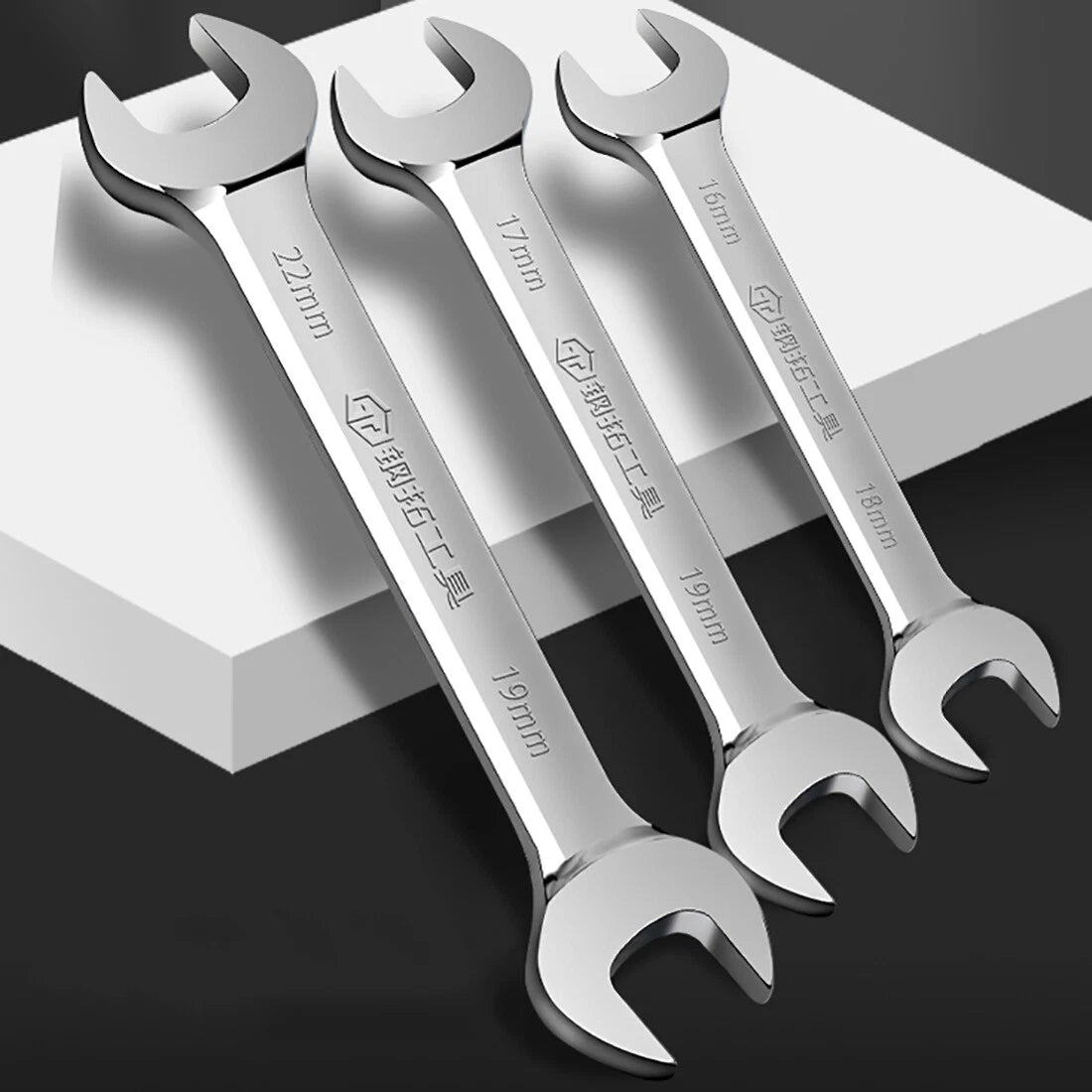 Ultra-thin Double Open Wrench Auto Repair Double Headed Spanner Drive Shaft Tool