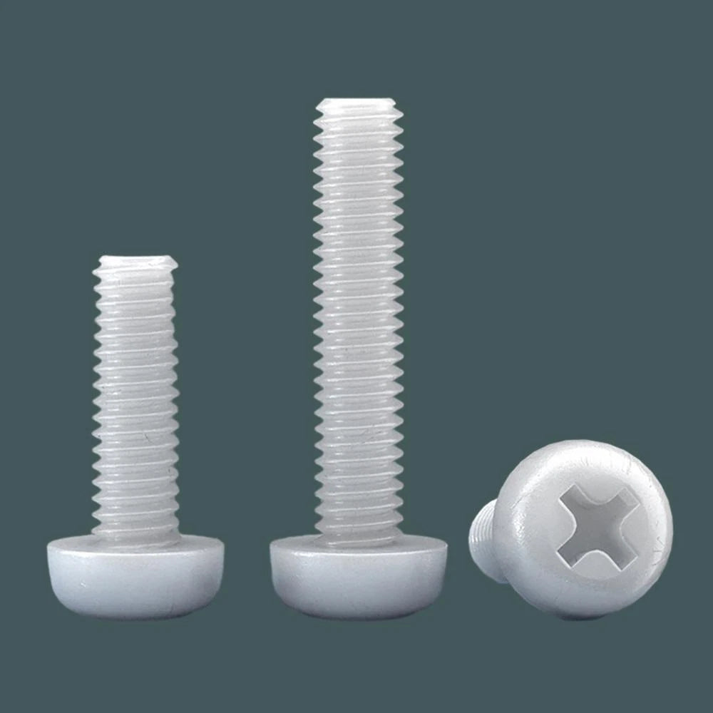 Metric Coarse Threads M3 M4 Nylon Plastic Phillips Pan Head Machine Screws Bolts