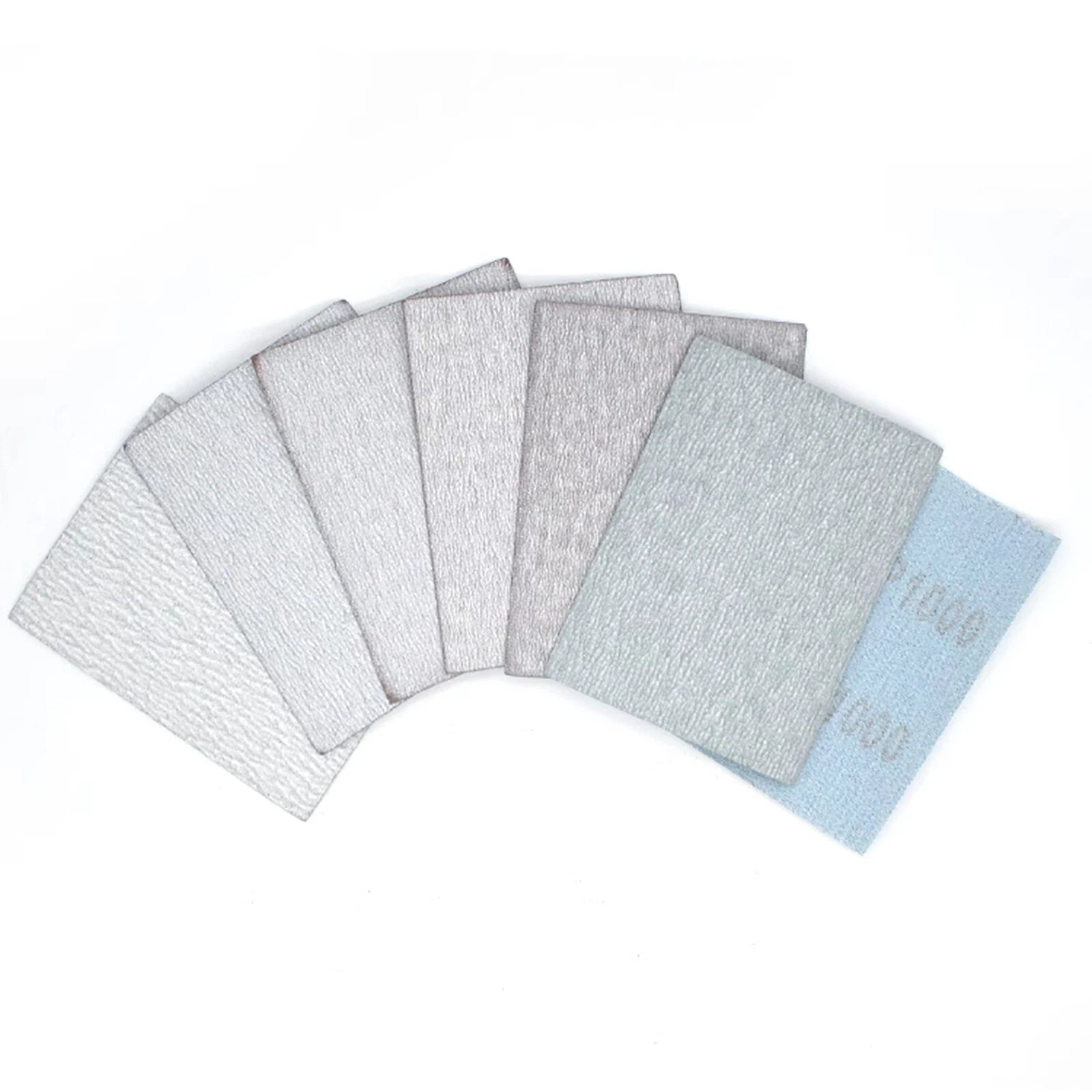 70x100 / 75x100mm White Sanding 80-1000 Grit Dry Sand Paper Hook Loop Sandpaper