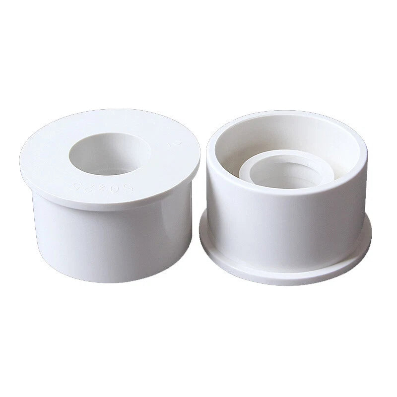 PVC Pipe Eccentric Reducing Bushing Fittings Connector Joints 25*20mm - 90*75mm