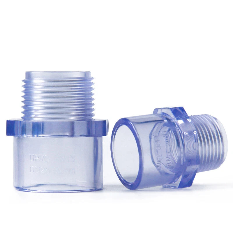 PVC Pipe Fittings BSP Threaded Adapter Socket Solvent Weld Aquarium Tank Pond