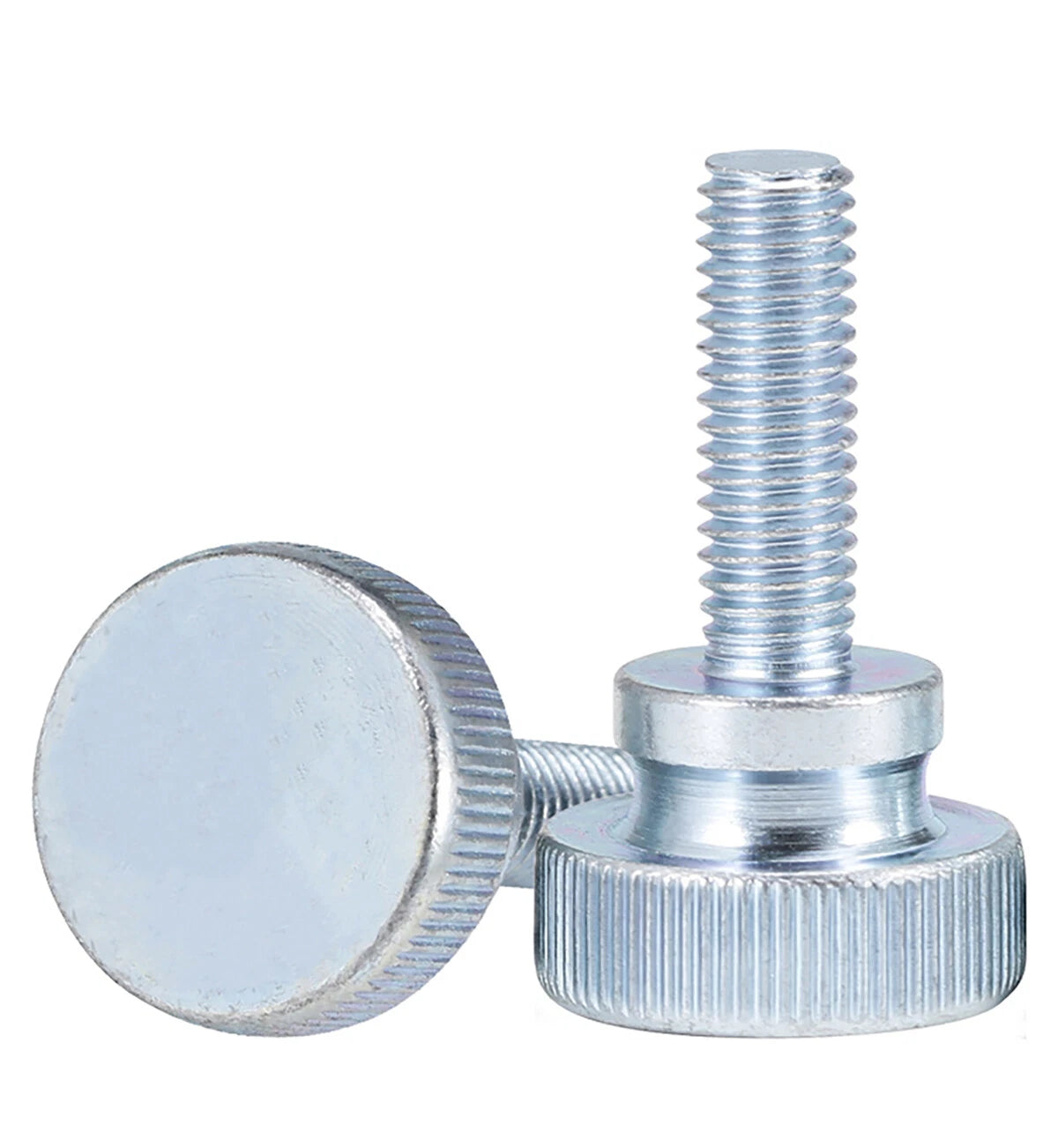 Zinc-Plated Steel Knurled Thumb Screws | Metric M3–M10, 6mm–50mm