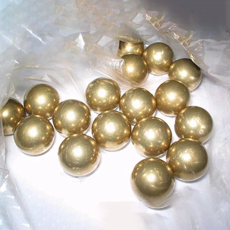 H62 Solid Precision Brass Ball Diameter 0.9-45mm Pure Copper Metal Ball Bearings