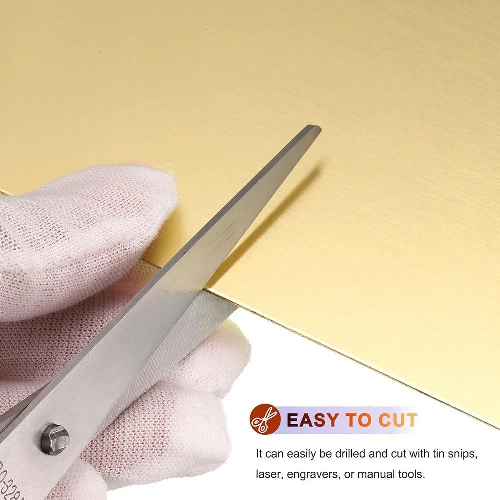 Thin Brass Sheet Metal Plate Thick 0.5/0.8/1/1.2/1.5/2mm-6mm Jewellery Making - HomeDIYer