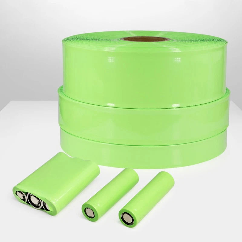 PVC Heat Shrink Tubing – Fruit Green, 2:1 Ratio, 15mm to 450mm Wide