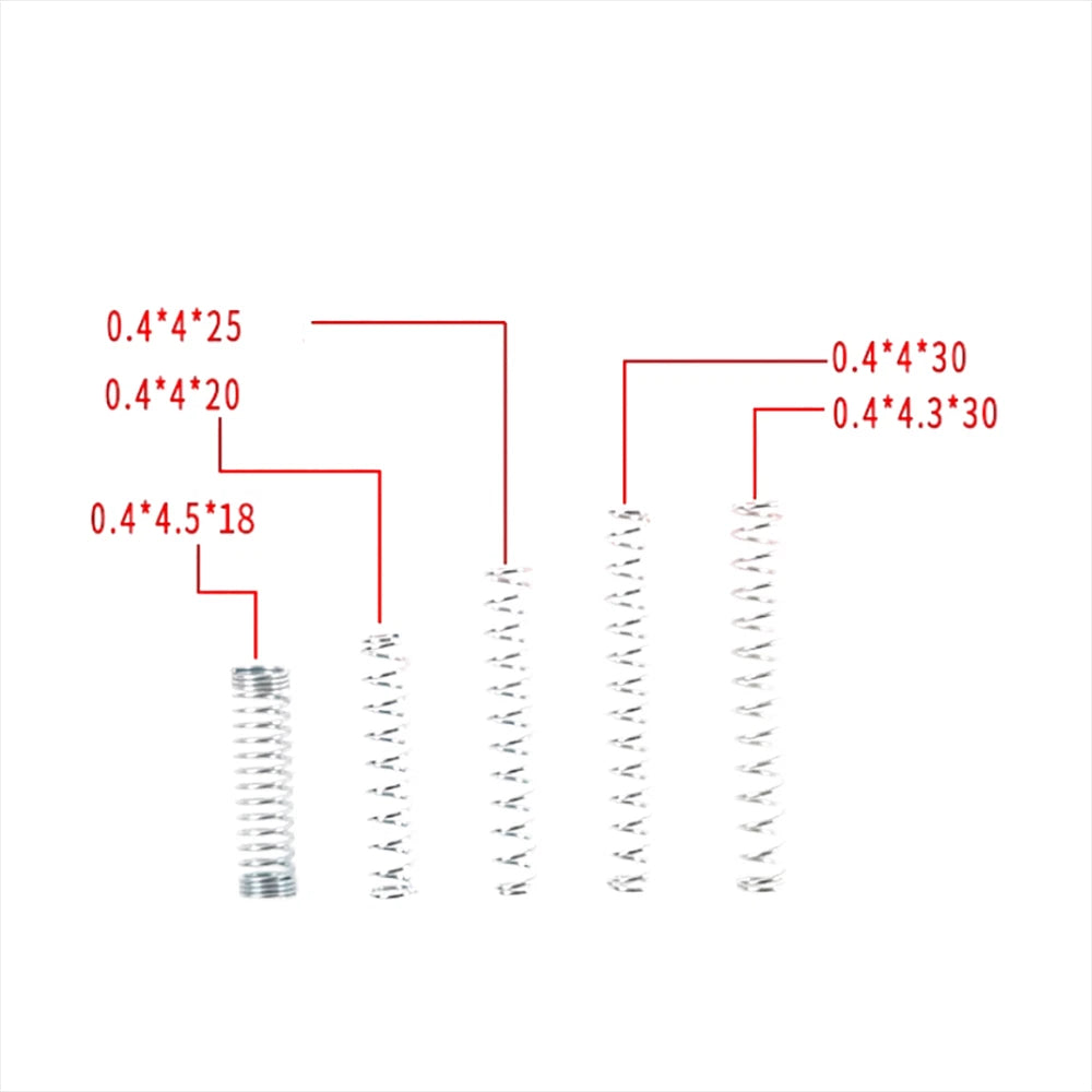 Compression Springs 18mm-30mm Length Spring Steel Galvanized For Ballpoint Pens