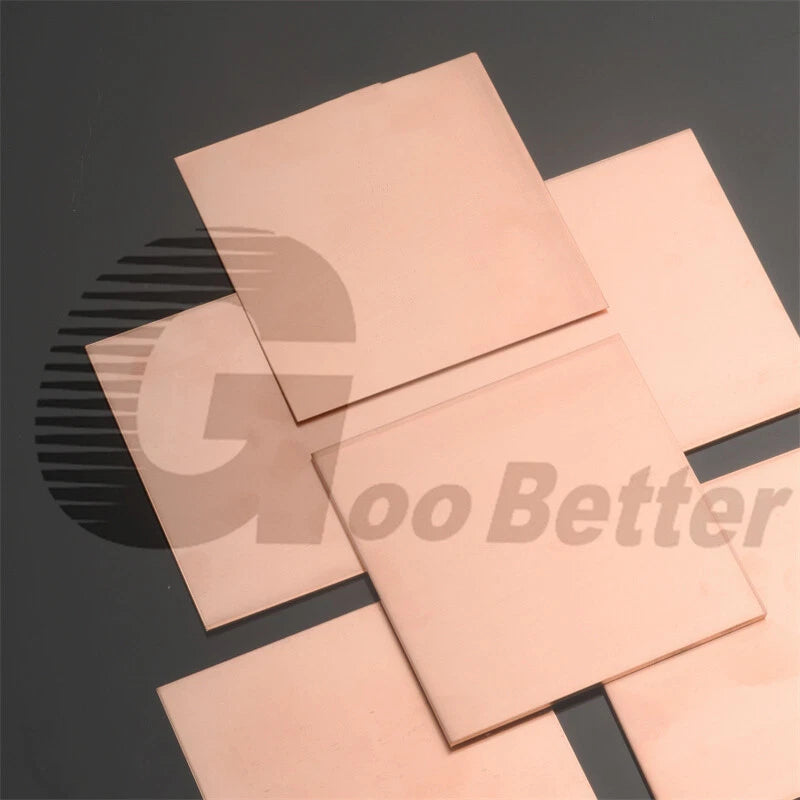 T2 Copper Sheet Plate Metal guillotine Offcuts 0.8mm to 10mm Thick Multiple Size