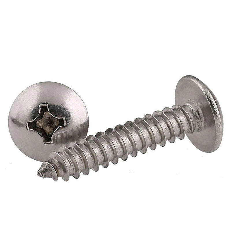 Big Flat Head Phillips Self Tapping Screws – 316 Stainless Steel, M2–M6