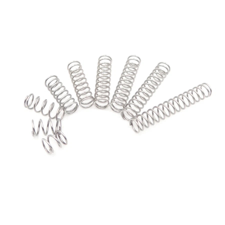 1mm Compression Spring 6mm OD 10-50mm Length Various Sizes Stainless Steel