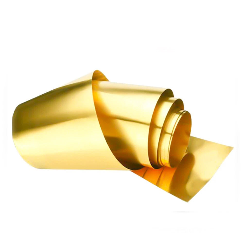 1 Meter Brass Metal Thin Sheet Foil Plate Width 200mm Thick 0.02/0.03/0.05-0.8mm