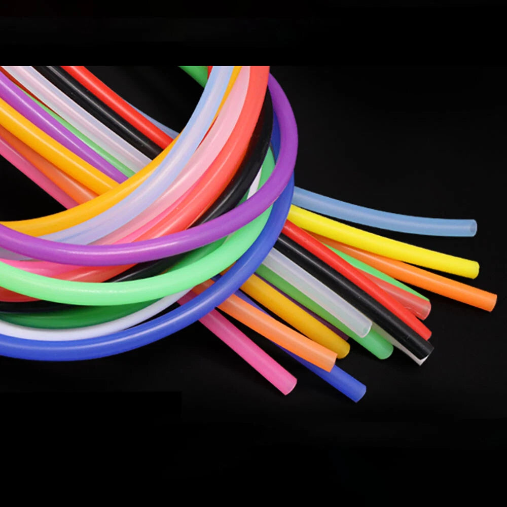 Color Silicone Tube Food Grade Flexible Tubing Hose Rubber Pipe Various Sizes