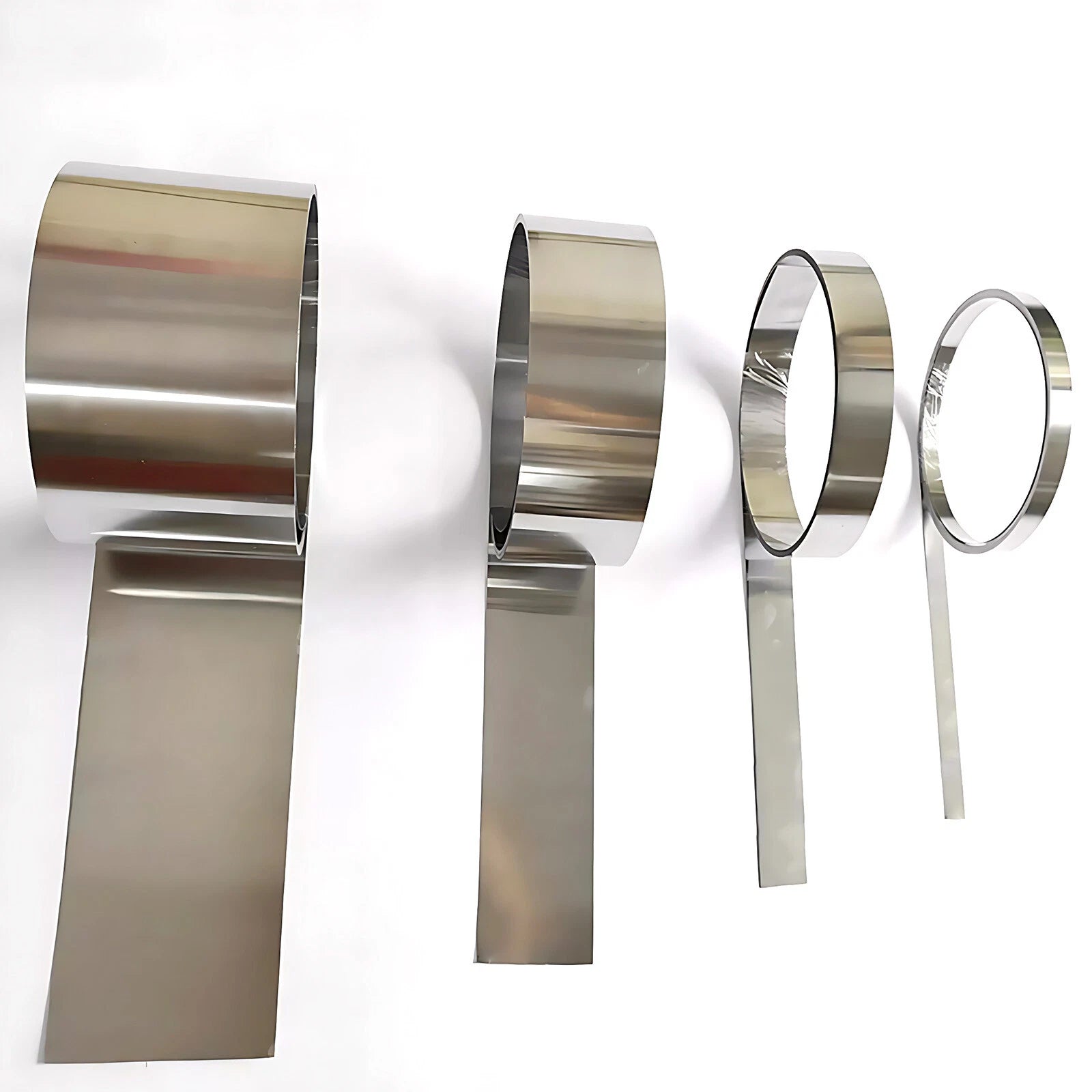 304 Stainless Steel Thin Plate Band Foil Sheet 0.05mm - 0.5mm Metal Strip Roll