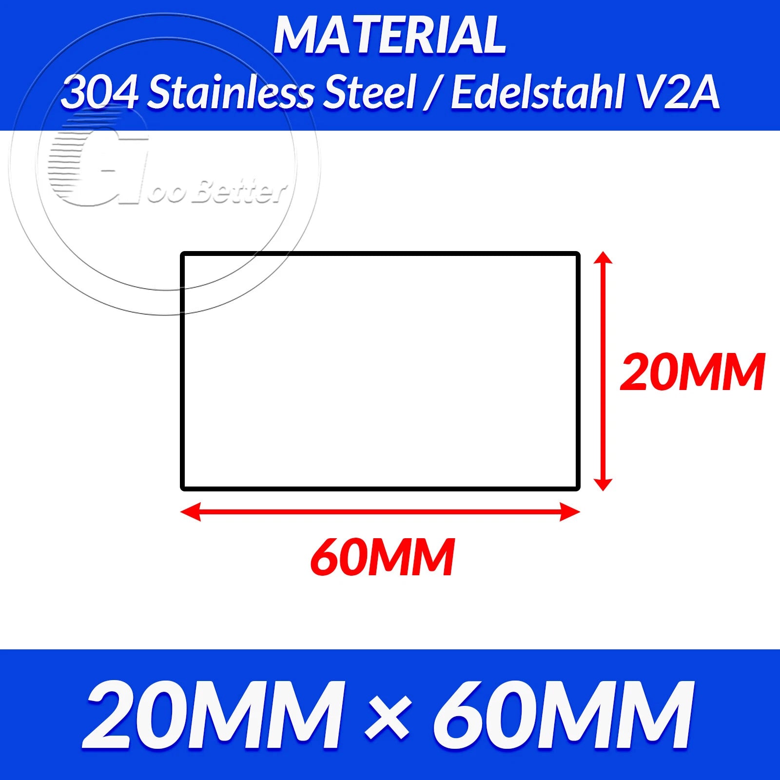 304 A2 Stainless Steel Flat Bar Metal Plate Strip Width 10MM-80MM Length 300MM