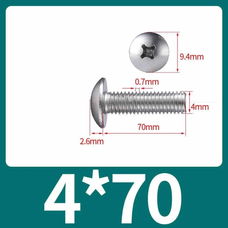 M2–M8 Stainless Steel Phillips Truss Head Machine Screws | 201 / 304 / 316 - HomeDIYer
