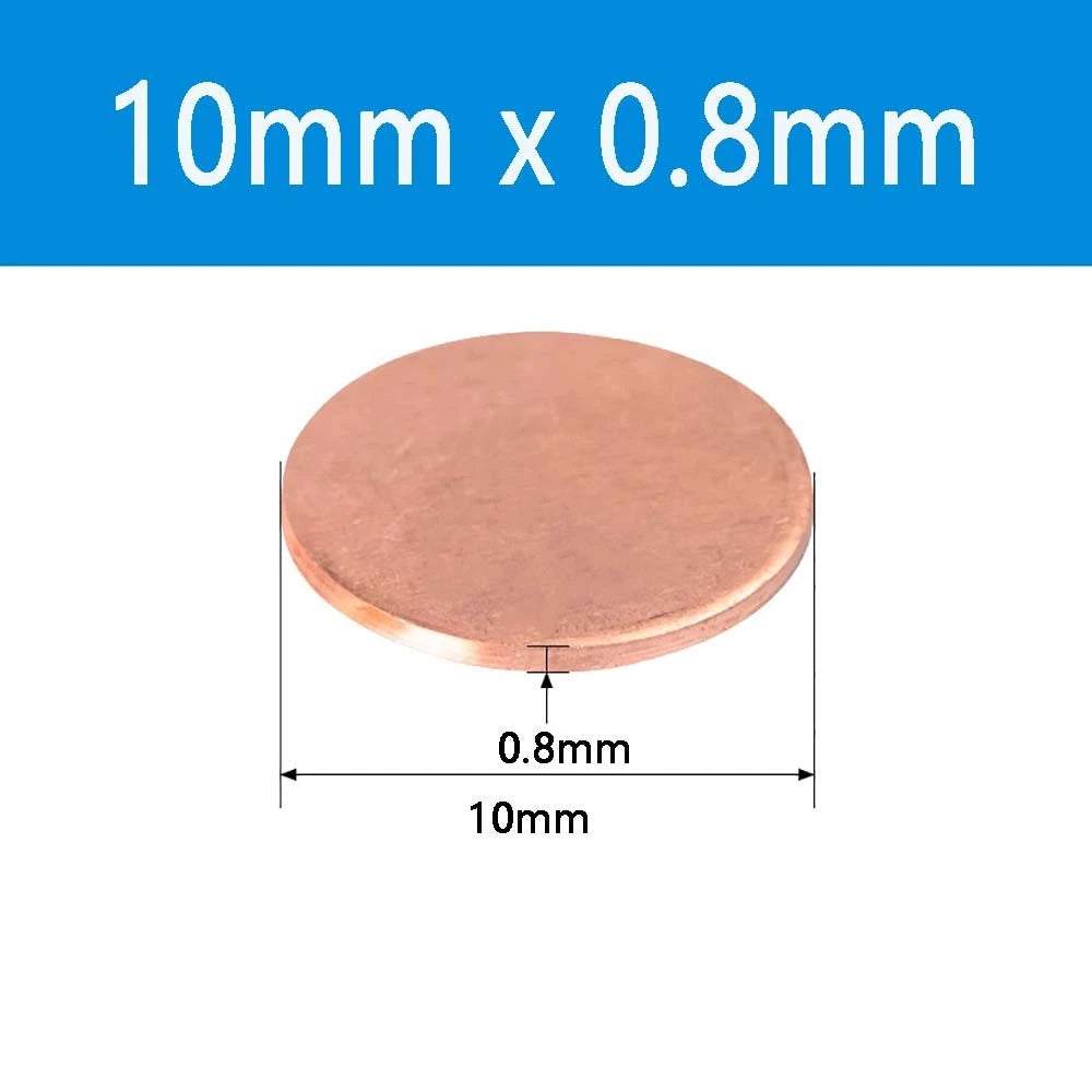 T2 Solid Pure Round Copper Sheet Flat Round Copper Disc Blank Round Metal Sheet