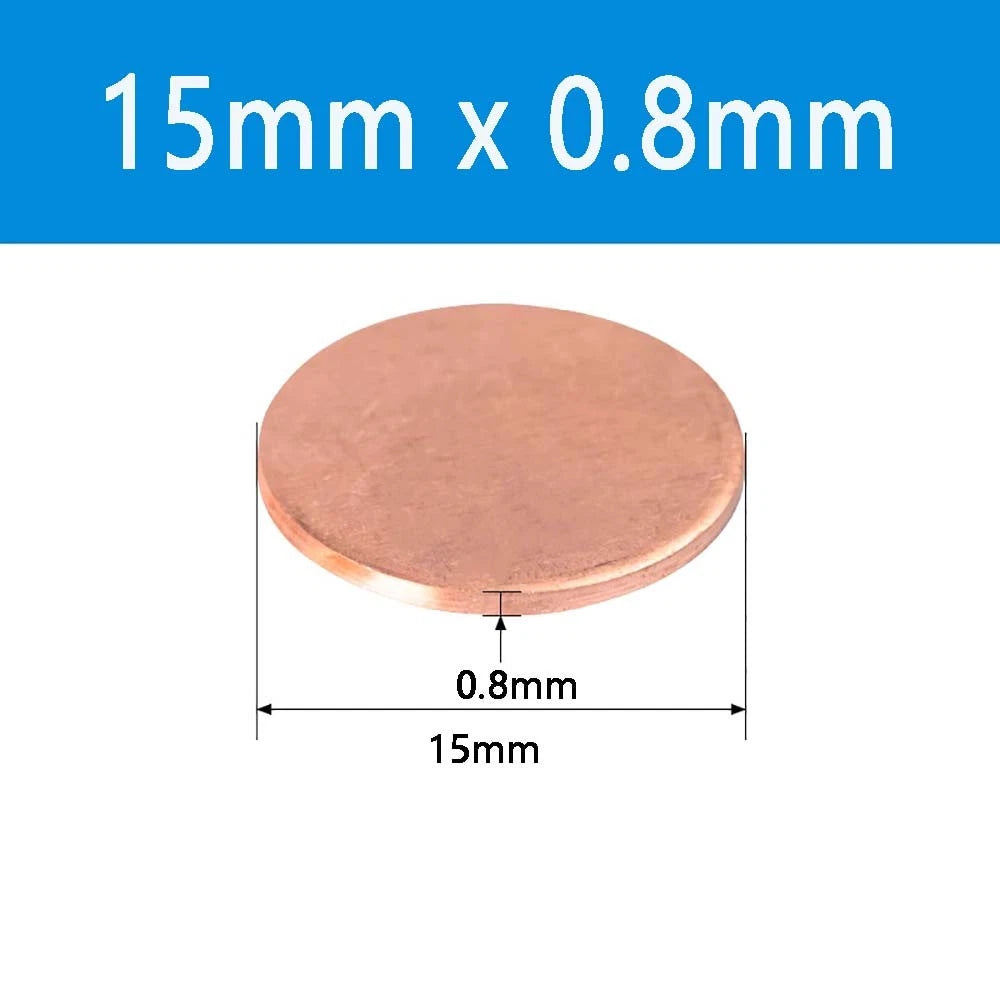 T2 Solid Pure Round Copper Sheet Flat Round Copper Disc Blank Round Metal Sheet