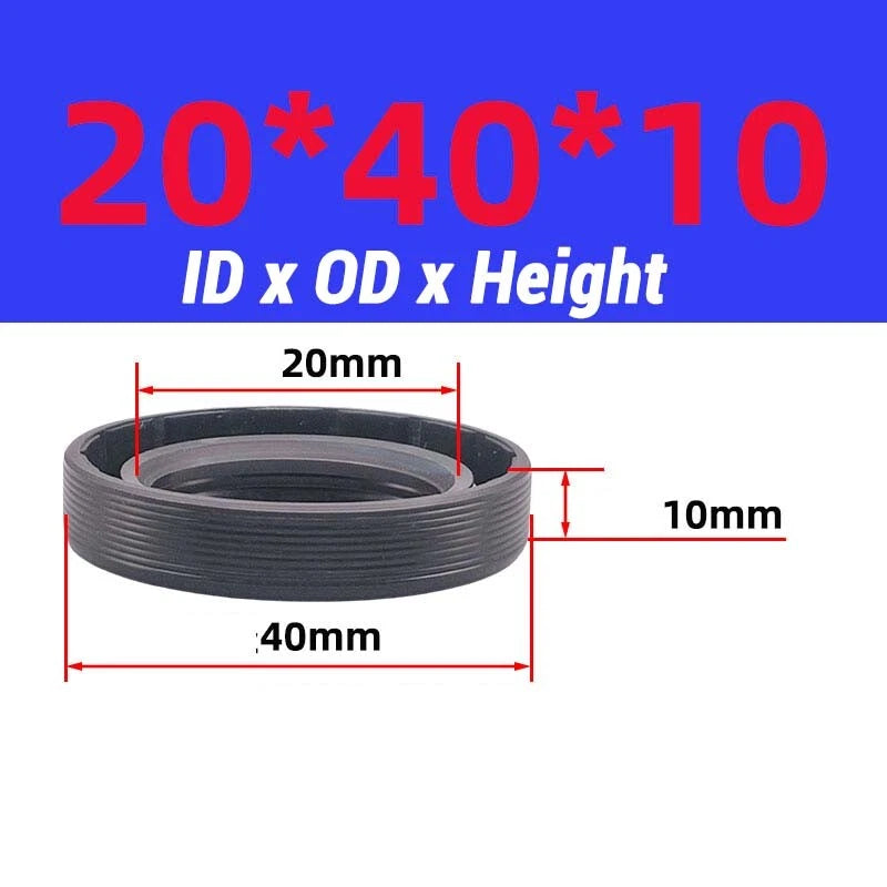 Oil Seal Metric Size Rotary Shaft Seal ID 8-38 mm TC FB Skeleton Oil Seal Rings
