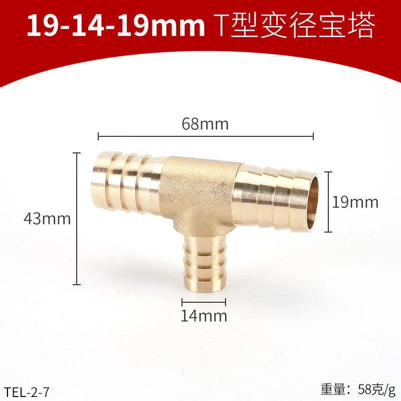 Brass Reducing Hose Fittings – Straight, L, T & Y Connectors for Gas & Air Tube