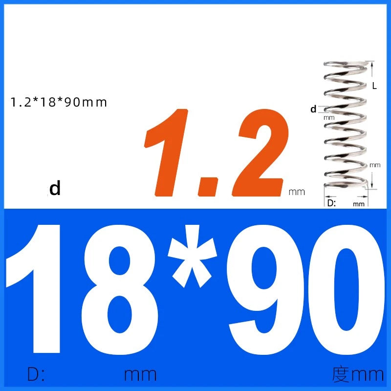 Compression Spring 1.2mm Wire Dia 14mm - 20mm OD Small Pressure Springs