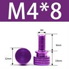 M3 M4 Anodized Aluminum Thumb Screws — Knurled Head Hand Bolts for PC Case, Fishing Rigs & DIY Projects