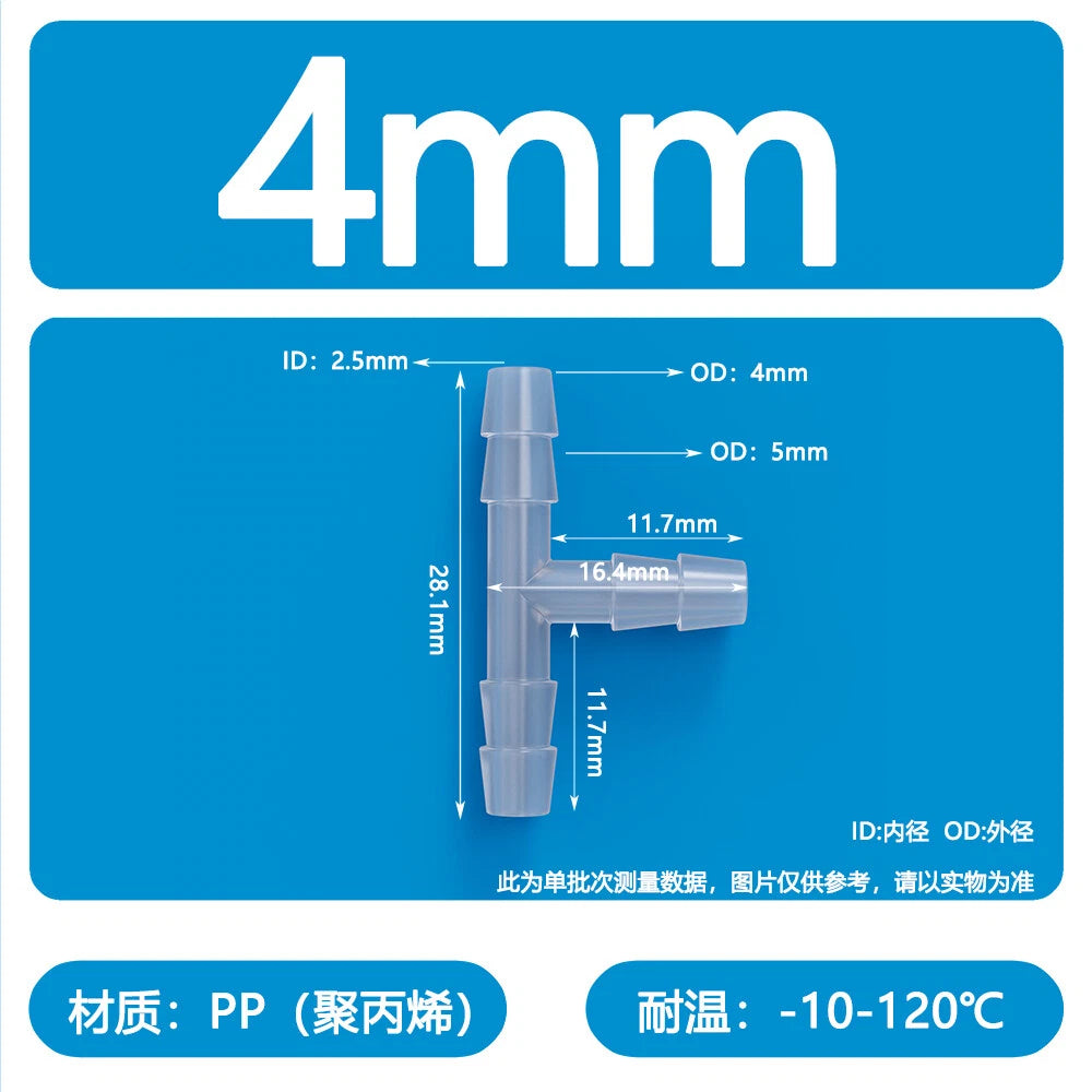 Plastic Pagoda Tubes Reducer Joint 2 3 4Way Hose Connector Tube Splitter Fitting