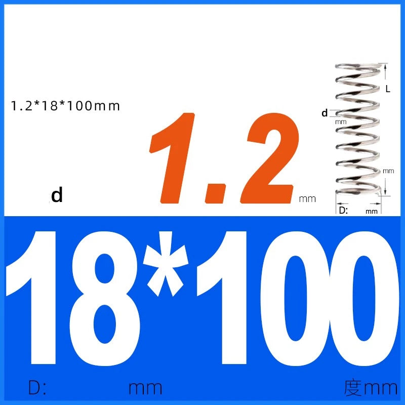 Compression Spring 1.2mm Wire Dia 14mm - 20mm OD Small Pressure Springs