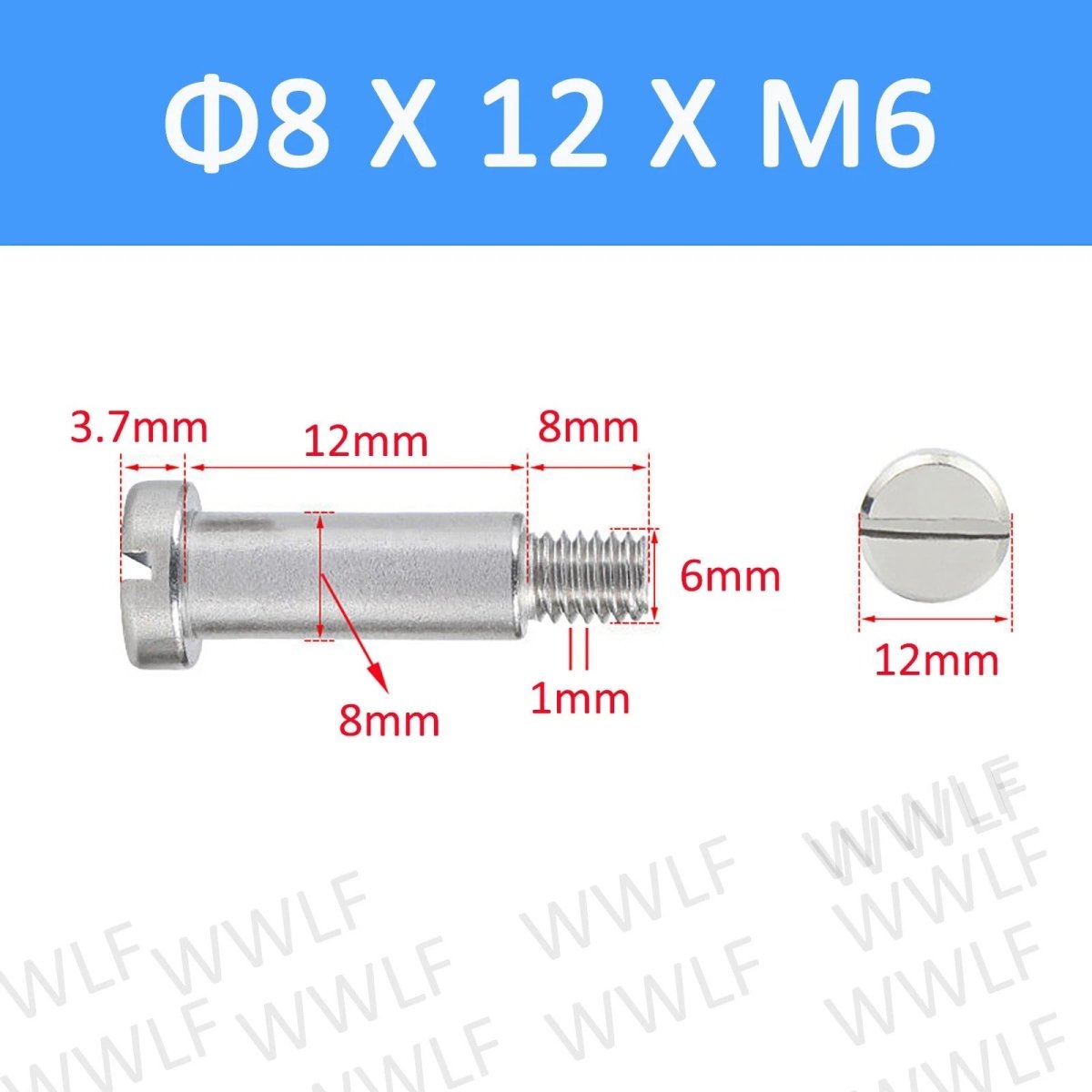 A2 Stainless Steel Slotted Shoulder Bolts DIN 923 | Step Stripper Bolts M1.6–M10 - HomeDIYer