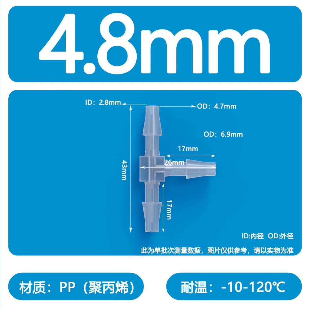 Plastic Pagoda Tubes Reducer Joint 2 3 4Way Hose Connector Tube Splitter Fitting